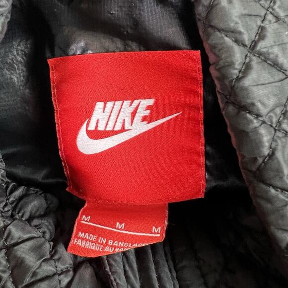 Nike Cascade Puffer Vest Women's Medium Black Goose Down Full Zip Athleisure - Picture 7 of 16